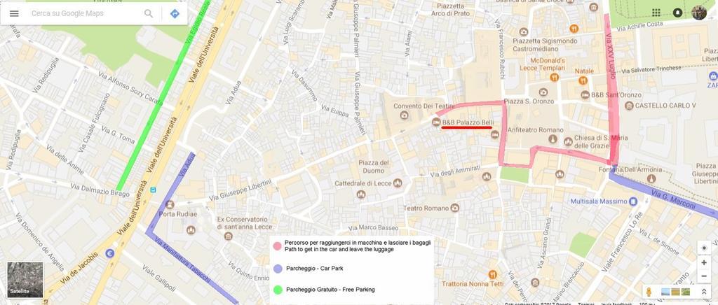 Palazzo Belli B&B Lecce Eksteriør bilde